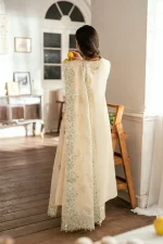 Pakistani clothing brands qalamkar luxury lawn eid edit collection 2025, unstitched 3 piece suit, sb-10 Nadia, back