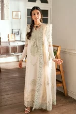 Pakistani clothing brands qalamkar luxury lawn eid edit collection 2025, unstitched 3 piece suit, sb-10 Nadia, salwar kameez and dupatta