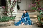 Pakistani clothing brands qalamkar luxury lawn eid edit collection 2025, unstitched 3 piece suit, sb-11 Noray