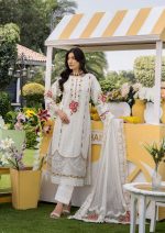 Pakistani clothing brands eshaisha festive lawn embroidered collection 2025, unstitched 3 piece embroidered suit, EA-LL-5540, salwar, kameez & dupatta