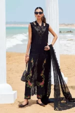 Pakistani clothing brands maria b lawn eid collection 2025, unstitched 3 piece suit, el-25-01, front