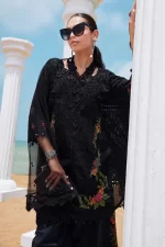 Pakistani clothing brands maria b lawn eid collection 2025, unstitched 3 piece suit, el-25-01, front shirt