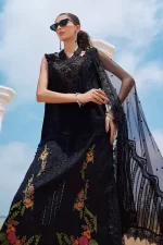 Pakistani clothing brands maria b lawn eid collection 2025, unstitched 3 piece suit, el-25-01, shirt & dupatta
