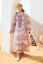 Pakistani clothing brands maria b lawn eid collection 2025, unstitched 3 piece suit, el-25-02, front