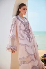 Pakistani clothing brands maria b lawn eid collection 2025, unstitched 3 piece suit, el-25-02, shirt & sleeves design