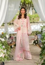 Elaf Premium Luxury Lawn Collection 2025 | ELH-1A PISTACIAELH-1B SOPHIA, 3-piece Pakistani designer lawn suits in the UK- Zee Collections. FRONT