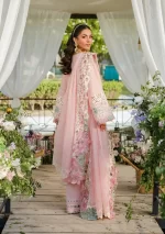 Elaf Premium Luxury Lawn Collection 2025 | ELH-1A PISTACIAELH-1B SOPHIA, 3-piece Pakistani designer lawn suits in the UK- Zee Collections. back