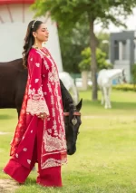 Elaf Premium Luxury Lawn Collection 2025 | ELH-6B JULIET, 3-piece Pakistani designer lawn suits in the UK- Zee Collections. side look