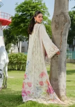 Elaf Premium Luxury Lawn Collection 2025 | ELH-7A WHITE EMPRESS, 3-piece Pakistani designer lawn suits in the UK- Zee Collections. back
