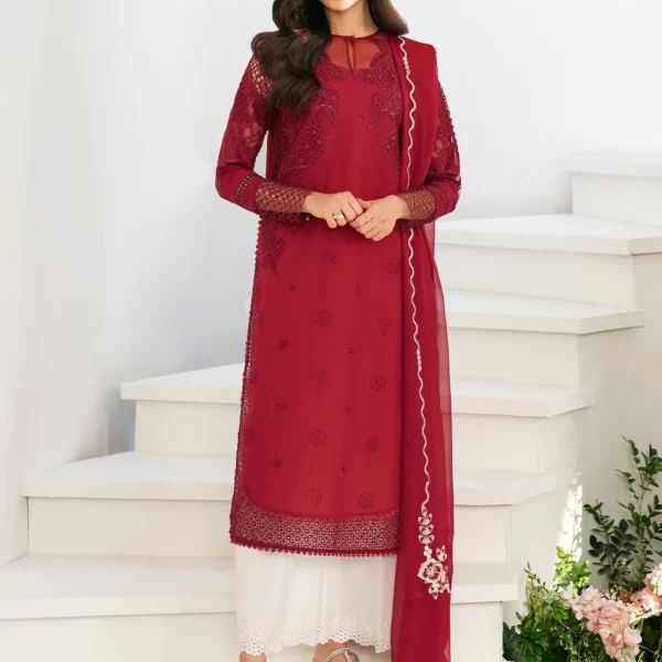 Iznik Festive Edition 2025 | IFE-01, 3-piece Pakistani designer lawn suits in the UK- Zee Collections. FRONT