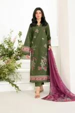 Iznik Festive Edition 2025 | IFE-05, 3-piece Pakistani designer lawn suits in the UK- Zee Collections. FRONT