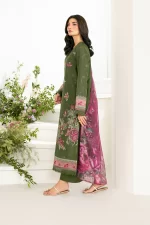 Iznik Festive Edition 2025 | IFE-05, 3-piece Pakistani designer lawn suits in the UK- Zee Collections. side look