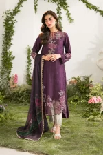 Iznik Festive Edition 2025 | IFE-03, 3-piece Pakistani designer lawn suits in the UK- Zee Collections. FRONT