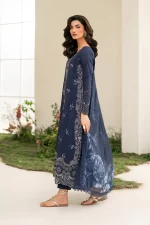Iznik Festive Edition 2025 | IFE-04, 3-piece Pakistani designer lawn suits in the UK- Zee Collections. side look and embroidery of shirt