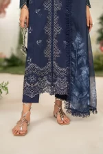 Iznik Festive Edition 2025 | IFE-04, 3-piece Pakistani designer lawn suits in the UK- Zee Collections. shirt daman and dupatta border