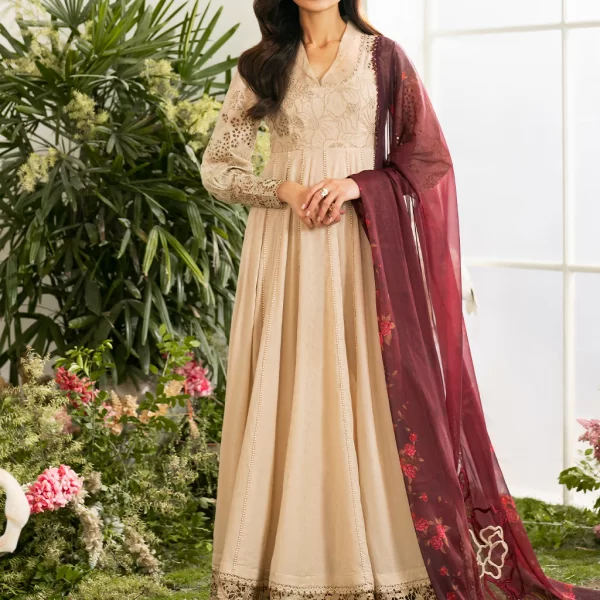 Iznik Festive Edition 2025 | IFE-05, 3-piece Pakistani designer lawn suits in the UK- Zee Collections. FRONT