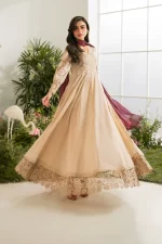 Iznik Festive Edition 2025 | IFE-05, 3-piece Pakistani designer lawn suits in the UK- Zee Collections. FRONT frock style