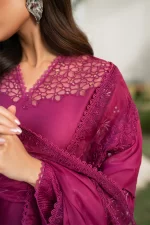 Iznik Festive Edition 2025 | IFE-07, 3-piece Pakistani designer lawn suits in the UK- Zee Collections. shirt neck design