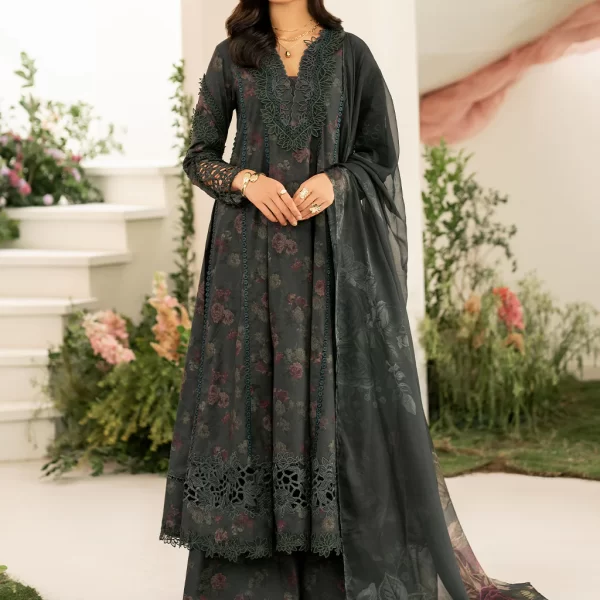 Iznik Festive Edition 2025 | IFE-08, 3-piece Pakistani designer lawn suits in the UK- Zee Collections. FRONT