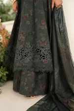 Iznik Festive Edition 2025 | IFE-08, 3-piece Pakistani designer lawn suits in the UK- Zee Collections. FRONT shirt daman border