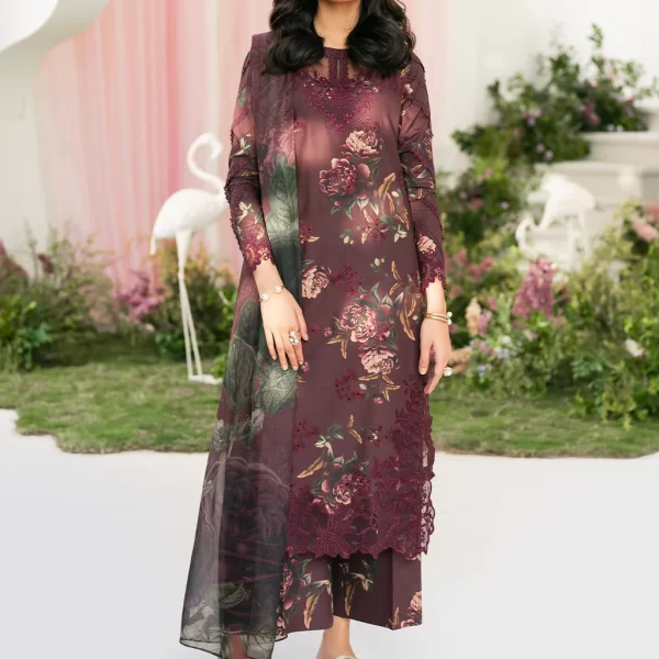 Iznik Festive Edition 2025 | IFE-10, 3-piece Pakistani designer lawn suits in the UK- Zee Collections. FRONT