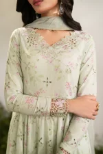 Iznik Festive Edition 2025 | IFE-11, 3-piece Pakistani designer lawn suits in the UK- Zee Collections. FRONT shirt neck