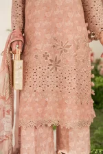 Iznik Festive Edition 2025 | IFE-12, 3-piece Pakistani designer lawn suits in the UK- Zee Collections. FRONT shirt border