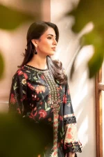 Pakistani clothing brands Maria B M. Basics Unstitched Eid II Lawn 25’, unstitched 3-piece lawn suit, MB-D-01A, shirt