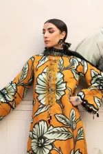 Pakistani clothing brands Maria B M. Basics Unstitched Eid II Lawn 25’, unstitched 3-piece lawn suit, MB-D-02A, SHIRT