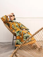 Pakistani clothing brands Maria B M. Basics Unstitched Eid II Lawn 25’, unstitched 3-piece lawn suit, MB-D-02A, front SHIRT