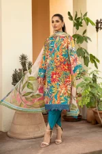 Pakistani clothing brands Maria B M. Basics Unstitched Eid II Lawn 25’, unstitched 3-piece lawn suit, MB-D-03a, front