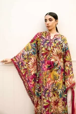 Pakistani clothing brands Maria B M. Basics Unstitched Eid II Lawn 25’, unstitched 3-piece lawn suit, MB-D-03B, front shirt