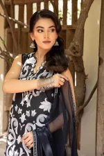 Pakistani clothing brands Maria B M. Basics Unstitched Eid II Lawn 25’, unstitched 3-piece lawn suit, MB-D-04B, front shirt