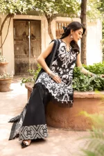 Pakistani clothing brands Maria B M. Basics Unstitched Eid II Lawn 25’, unstitched 3-piece lawn suit, MB-D-04B