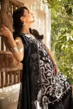 Pakistani clothing brands Maria B M. Basics Unstitched Eid II Lawn 25’, unstitched 3-piece lawn suit, MB-D-04B, shirt and dupatta