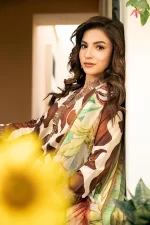 Pakistani clothing brands Maria B M. Basics Unstitched Eid II Lawn 25’, unstitched 3-piece lawn suit, MB-D-05a, front