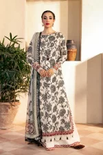 Pakistani clothing brands Maria B M. Basics Unstitched Eid II Lawn 25’, unstitched 3-piece lawn suit, MB-D-09A, front