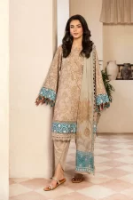 Pakistani clothing brands Maria B M. Basics Unstitched Eid II Lawn 25’, unstitched 3-piece lawn suit, MB-D-09B, front
