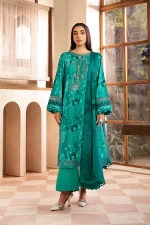 Pakistani clothing brands Maria B M. Basics Unstitched Eid II Lawn 25’, unstitched 3-piece lawn suit, MB-D-10a, front
