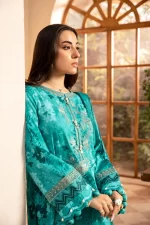 Pakistani clothing brands Maria B M. Basics Unstitched Eid II Lawn 25’, unstitched 3-piece lawn suit, MB-D-10a, front