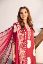 Pakistani clothing brands Maria B M. Basics Unstitched Eid II Lawn 25’, unstitched 3-piece lawn suit, MB-D-11A, shirt and dupatta