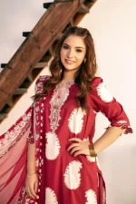 Pakistani clothing brands Maria B M. Basics Unstitched Eid II Lawn 25’, unstitched 3-piece lawn suit, MB-D-11A