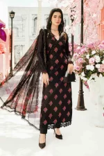 Pakistani clothing brands Maria B M.Prints Unstitched Eid II 2025’, 3-piece lawn suit, MPT-2601-B, front