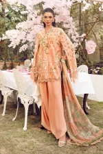 Maria B M. Prints Unstitched Eid II 2025’ “MPT-2602-A”, 3-piece Pakistani designer lawn suits in the UK- Zee Collections. FRONT