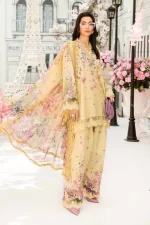 Pakistani clothing brands Maria B M.Prints Unstitched Eid II 2025’, 3-piece lawn suit, MPT-2603-A, front
