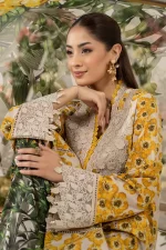 Pakistani clothing brands Maria B M.Prints Unstitched Eid II 2025’, 3-piece lawn suit, MPT-2606-A, sleeves
