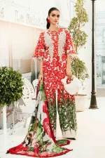 Pakistani clothing brands Maria B M.Prints Unstitched Eid II 2025’, 3-piece lawn suit, MPT-2606-B, front