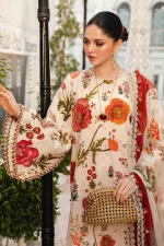 Maria B M. Prints Unstitched Eid II 2025’ “MPT-2607-A”, 3-piece Pakistani designer lawn suits in the UK- Zee Collections. SLEEVES