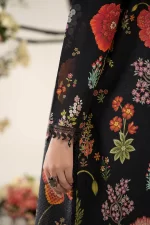 Maria B M. Prints Unstitched Eid II 2025’ “MPT-2607-B”, 3-piece Pakistani designer lawn suits in the UK- Zee Collections. sleeves