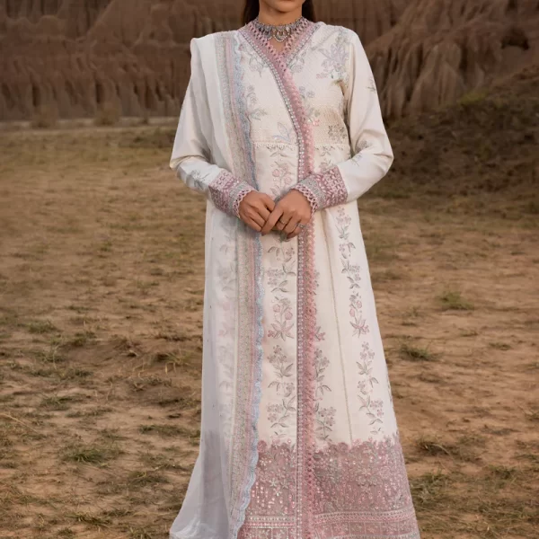 Rang Rasiya Premium Eid Collection 2025 | Haya, 3-piece Pakistani designer lawn suits in the UK- Zee Collections. FRONT